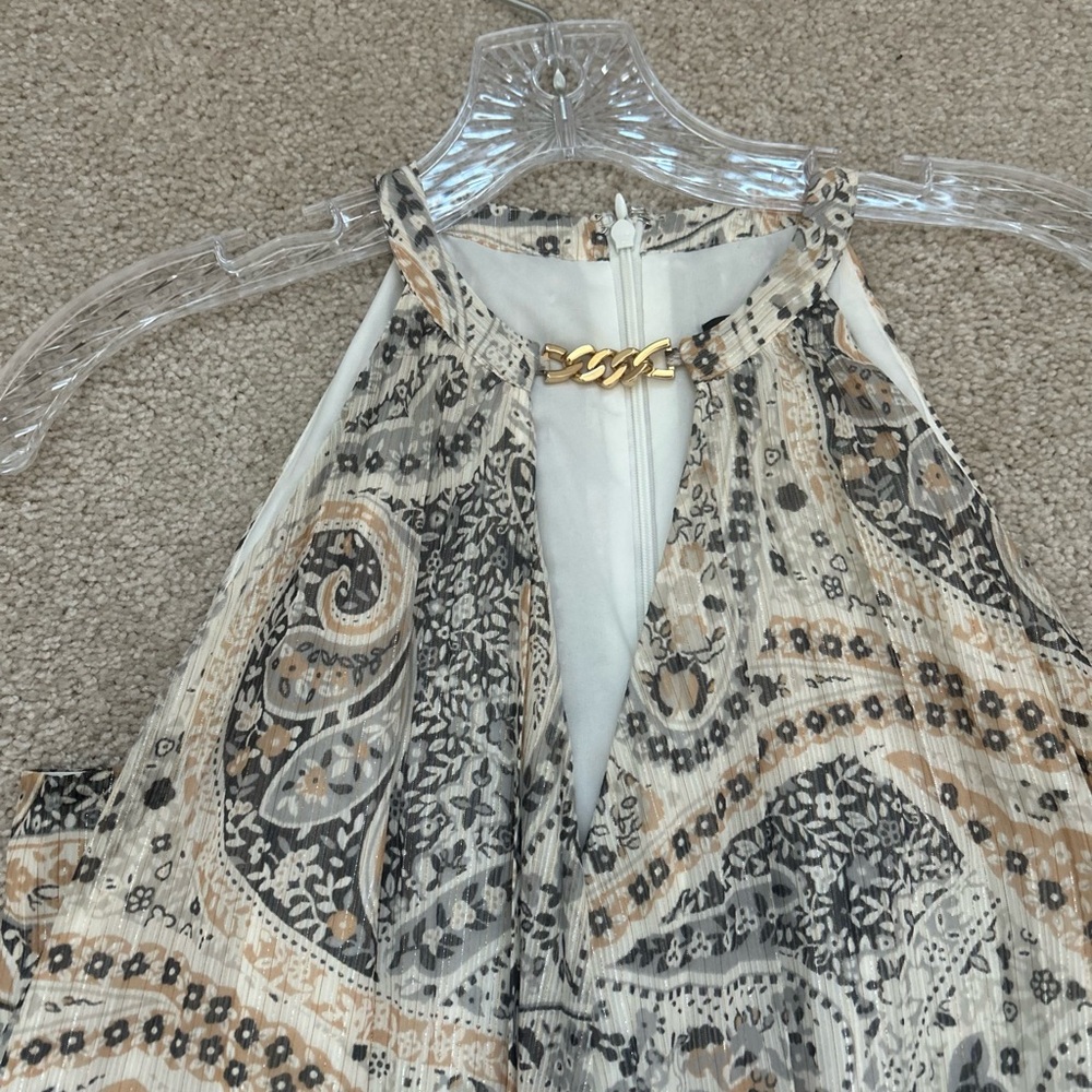 Paisley Print Halter Neck dress